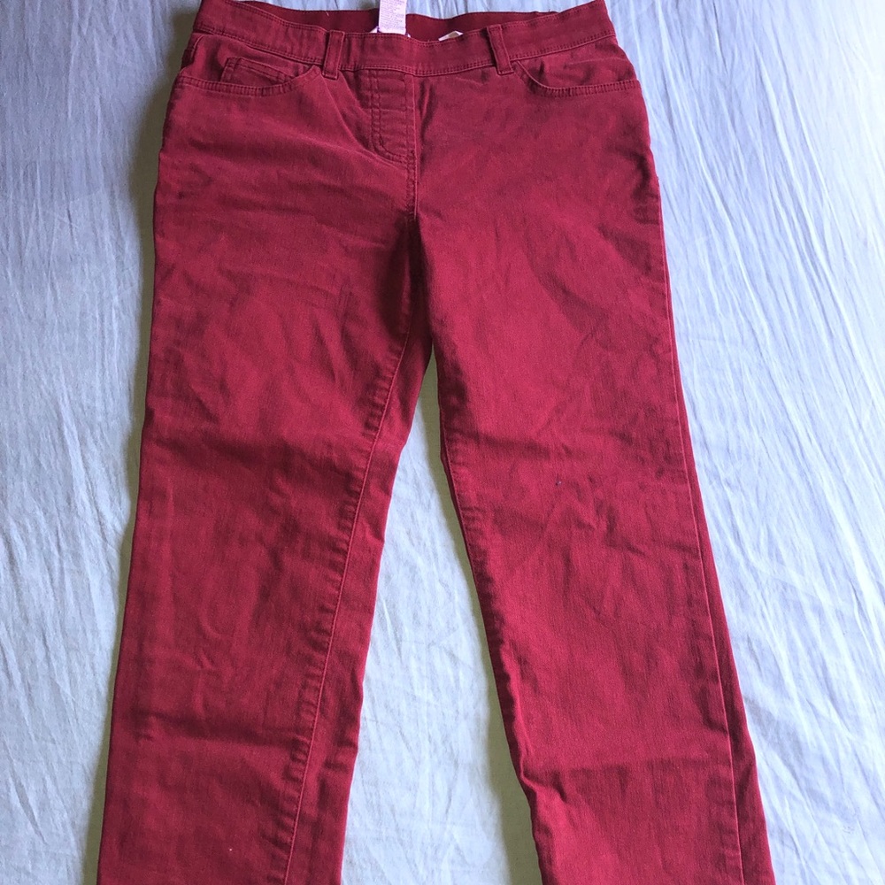 Allison Daley maroon jeggings
